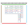 BLOC 60 GABARITS DE DIVISION 15X12,5CM